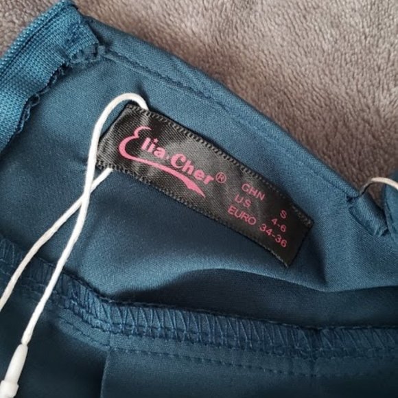 💕Host Pick💕 NWT Women's Teal Halter Dress sz Small - Picture 7 of 11